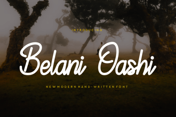 Belani Oashi: A Modern Handwritten Font for Branding