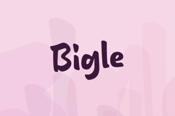 Bigle: A Playful Script Typeface for Modern Web Design