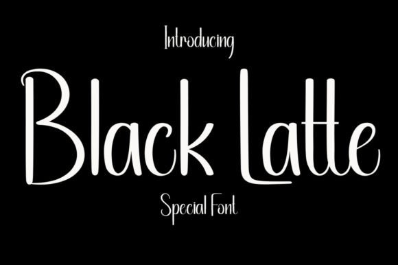 Black Latte: A Sweet Script Font for Digital Design