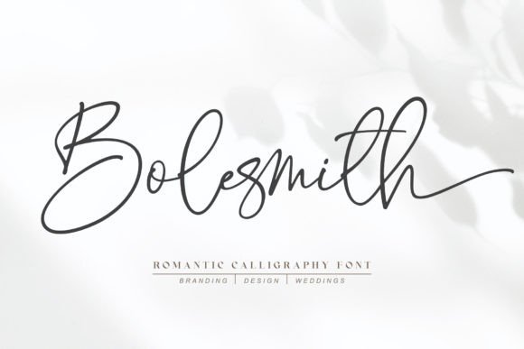 Bolesmith: The Organic Handwritten Font for Crafters