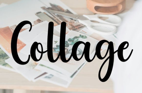 Collage Font: Elevating Brand Identity with Elegant Script