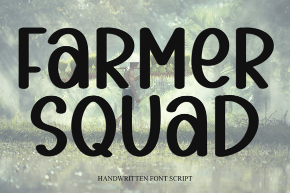 Farmer Squad: A Playful Handwritten Font for Web Design