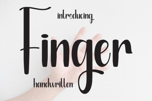 Finger Font: A Gentle Script for Editorial Design