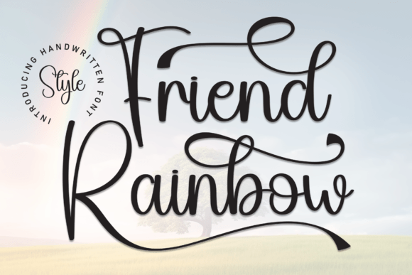 Friend Rainbow: The Perfect Handwritten Font for Crafters