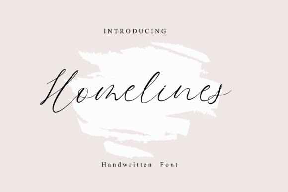Homelines: A Modern Script Font for Polished Branding