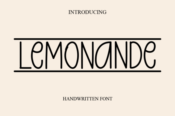 Lemonande: A Handwritten Font for Authentic Branding