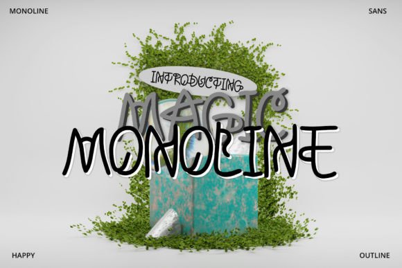 Magic Monoline: A Serene Script Typeface for Editorial Design