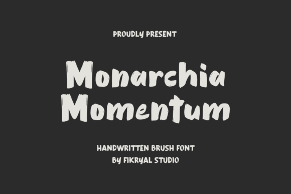 Monarchia Momentum: A Handwritten Font for Editorial Flow