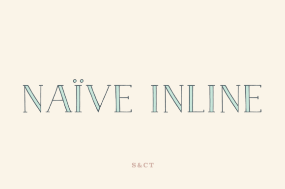 Naive Inline: A Versatile Serif Font for Small Business Branding