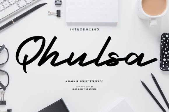 Qhulsa: The Script Typeface That Stops the Scroll