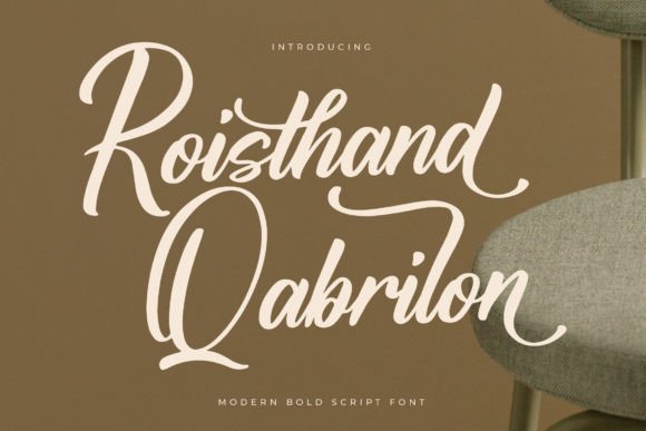 Roisthand Qabrilon: The Bold Script Font for Makers