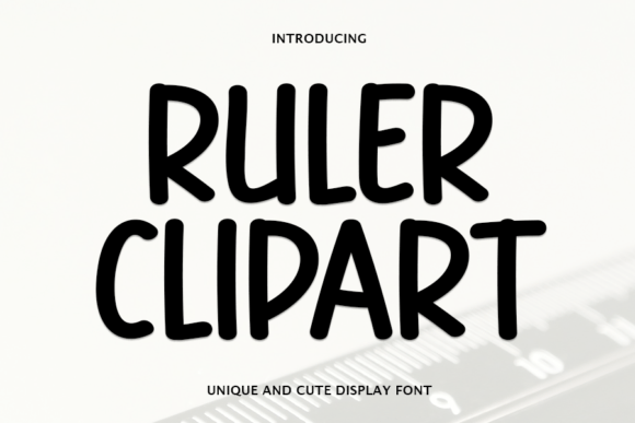 Ruler Clipart: A Modern Handwritten Font for Branding