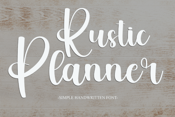 Rustic Planner: A Handwritten Font for Authentic Branding