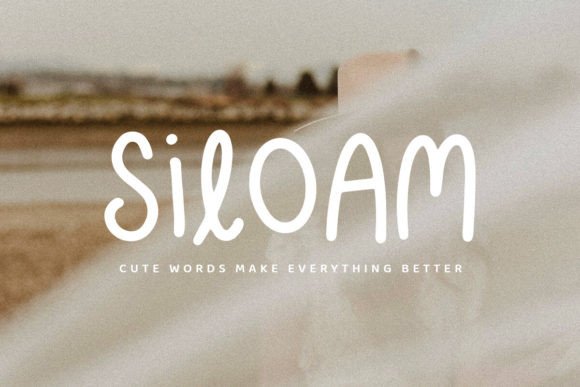 Siloam: A Playful Handwritten Font for Editorial Design