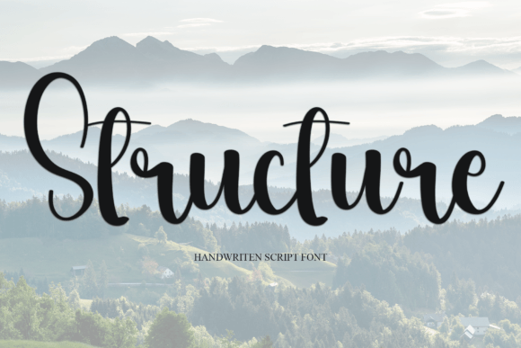 Structure: A Bold Script for Modern Brand Identity