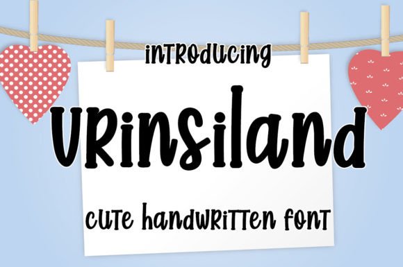 Vrinsiland: A Sweet Handwritten Font for Makers