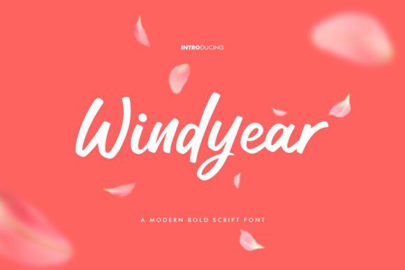 Windyear: A Modern Script Typeface for Digital Design