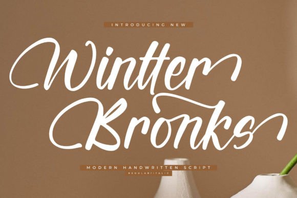 Wintter Bronks: A Modern Script Typeface for Editorial Design