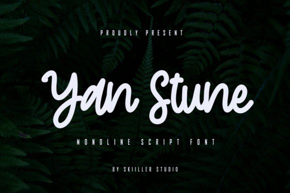 Yan Stune: A Bold Script Typeface for Editorial Impact